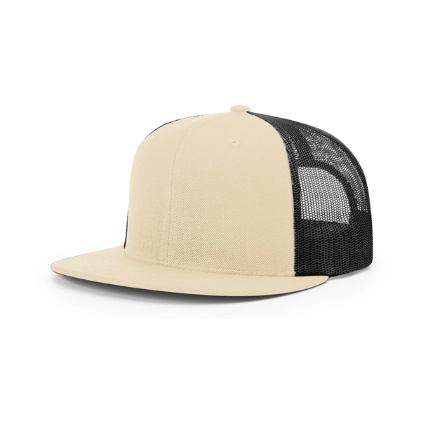 Wool Blend Flatbill Trucker Cap - Wool Blend Flatbill Trucker Cap - Image 5 of 16