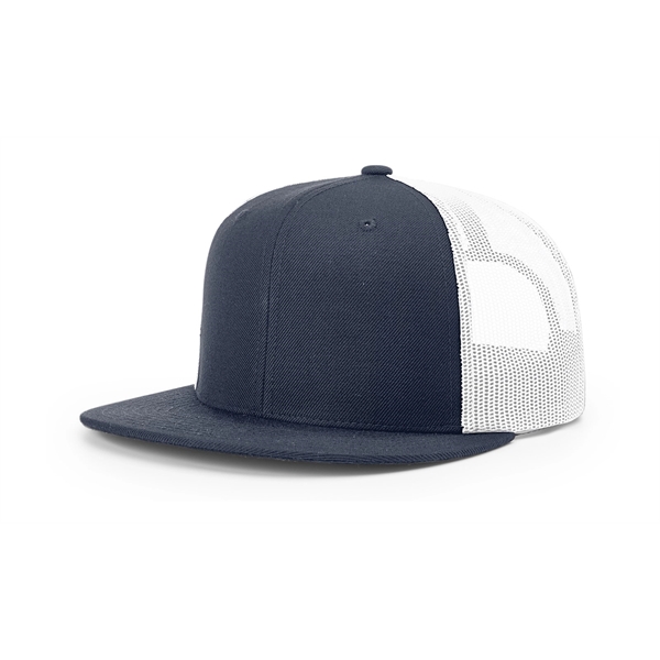 Wool Blend Flatbill Trucker Cap - Wool Blend Flatbill Trucker Cap - Image 8 of 16