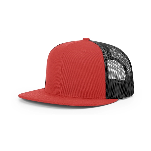 Wool Blend Flatbill Trucker Cap - Wool Blend Flatbill Trucker Cap - Image 10 of 16