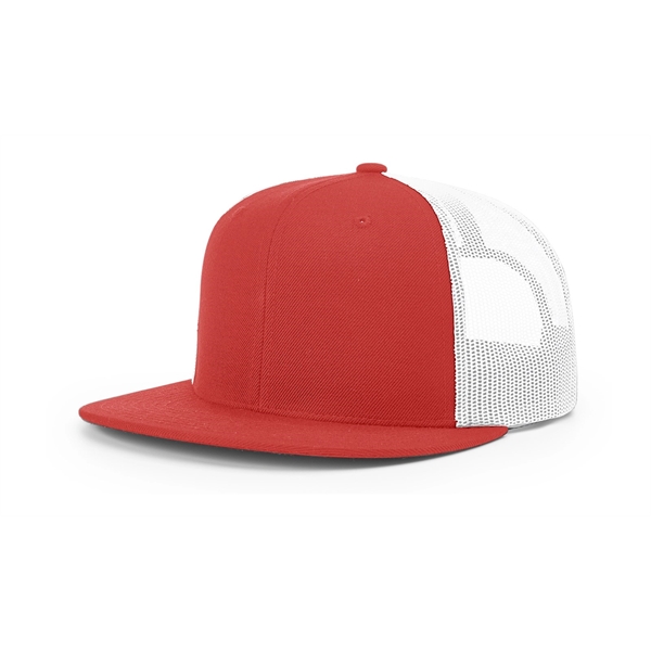 Wool Blend Flatbill Trucker Cap - Wool Blend Flatbill Trucker Cap - Image 11 of 16