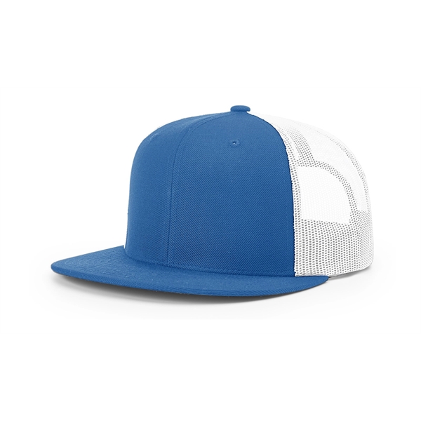 Wool Blend Flatbill Trucker Cap - Wool Blend Flatbill Trucker Cap - Image 12 of 16
