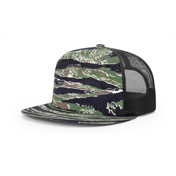 Wool Blend Flatbill Trucker Cap - Wool Blend Flatbill Trucker Cap - Image 13 of 16