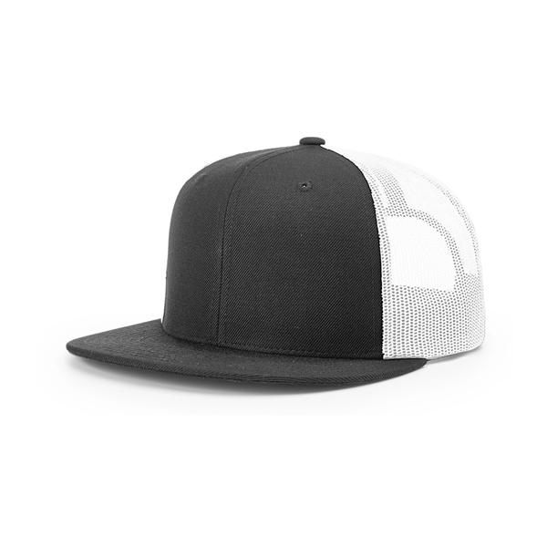 Wool Blend Flatbill Trucker Cap - Wool Blend Flatbill Trucker Cap - Image 14 of 16