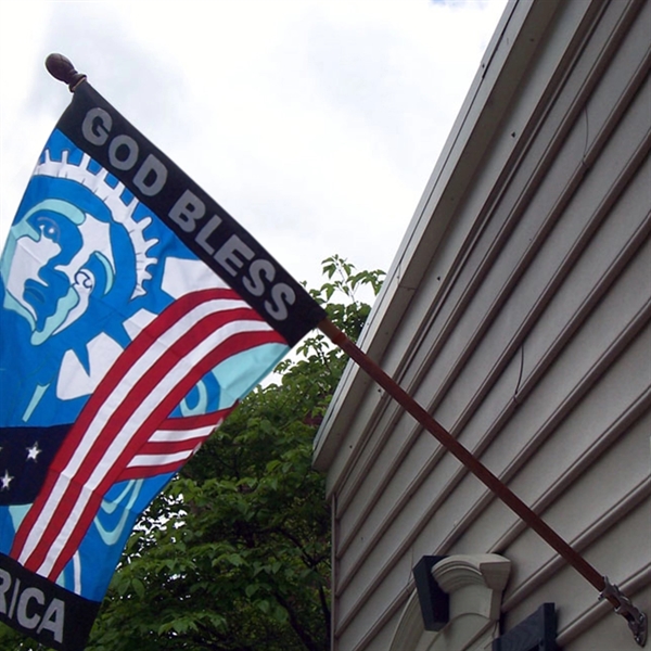 5' x 1" Dark Mahogany 1 Piece Pole - 5' x 1" Dark Mahogany 1 Piece Pole - Image 1 of 3