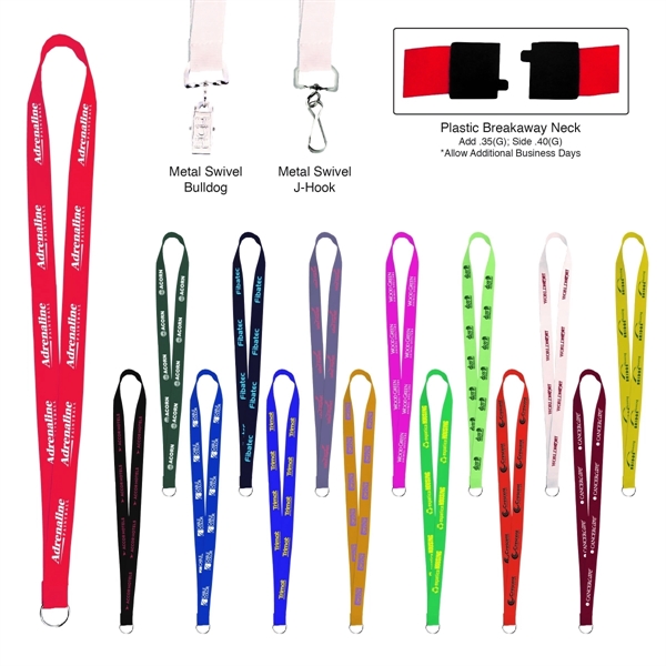 Sewn Screen Printed Polyester Value Lanyard - Sewn Screen Printed Polyester Value Lanyard - Image 0 of 30