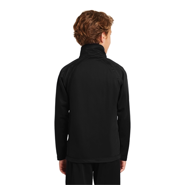 Sport-Tek Youth Tricot Track Jacket. - Sport-Tek Youth Tricot Track Jacket. - Image 4 of 20