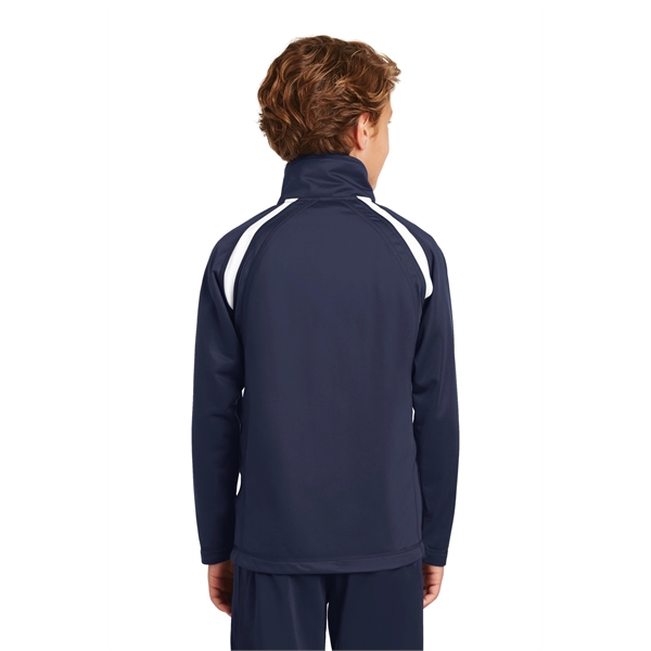 Sport-Tek Youth Tricot Track Jacket. - Sport-Tek Youth Tricot Track Jacket. - Image 9 of 20