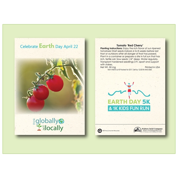 Tomato 'Red Cherry' Seed Packet - Size 3.25" x 4.5" - Tomato 'Red Cherry' Seed Packet - Size 3.25" x 4.5" - Image 1 of 1