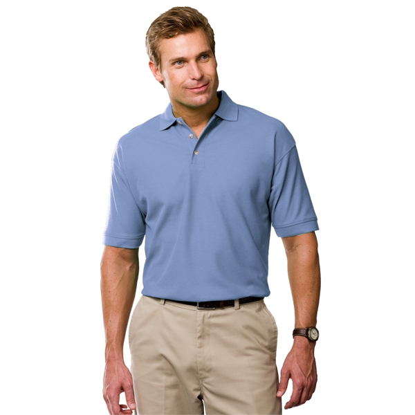 Men's Short Sleeve Egyptian Cotton Pique Polo - Men's Short Sleeve Egyptian Cotton Pique Polo - Image 24 of 25