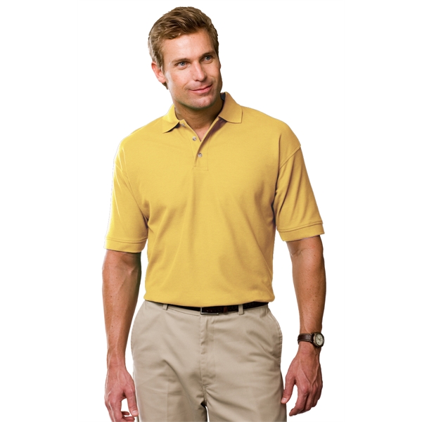Men's Short Sleeve Egyptian Cotton Pique Polo - Men's Short Sleeve Egyptian Cotton Pique Polo - Image 23 of 25