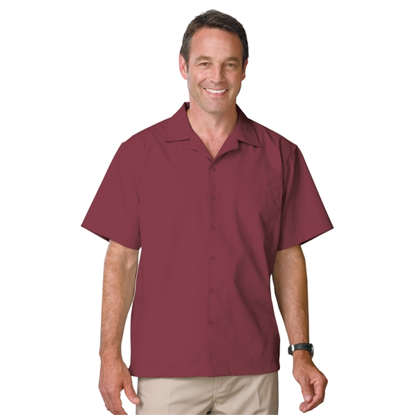 Men's Poplin Cotton Camp Shirt - Men's Poplin Cotton Camp Shirt - Image 2 of 9