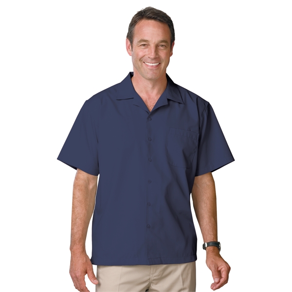 Men's Poplin Cotton Camp Shirt - Men's Poplin Cotton Camp Shirt - Image 6 of 9