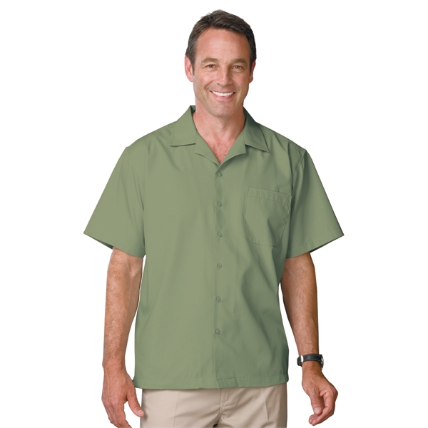 Men's Poplin Cotton Camp Shirt - Men's Poplin Cotton Camp Shirt - Image 8 of 9