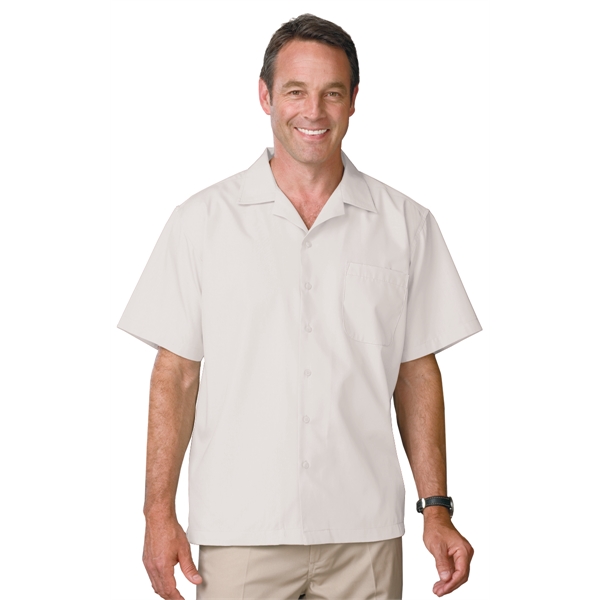 Men's Poplin Cotton Camp Shirt - Men's Poplin Cotton Camp Shirt - Image 9 of 9