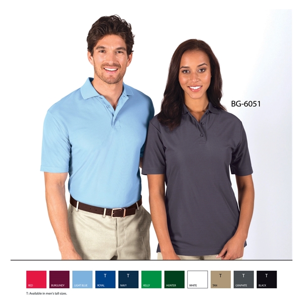 Ladies' Short Sleeve IL-50 Pocketless Polo - Ladies' Short Sleeve IL-50 Pocketless Polo - Image 0 of 8