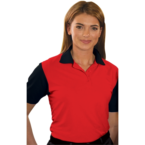 Ladies' IL-50 Colorblock Polo - Ladies' IL-50 Colorblock Polo - Image 4 of 5