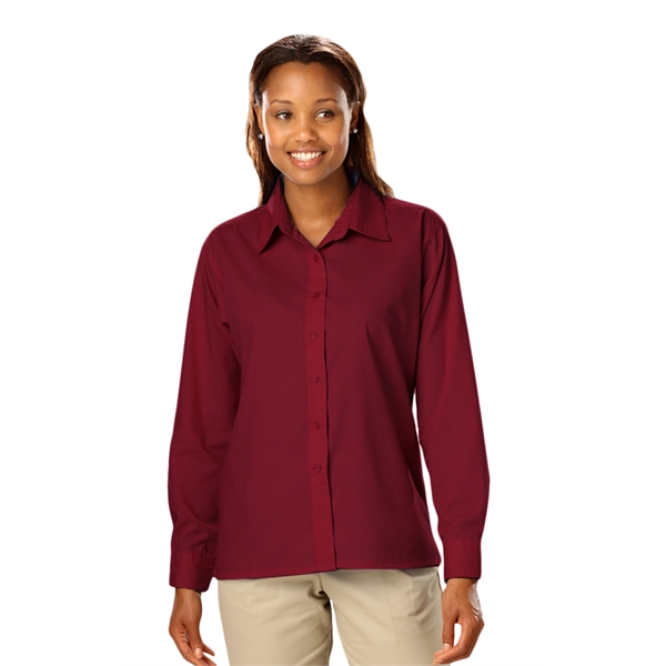Ladies' L/S Value Poplin Shirt - Ladies' L/S Value Poplin Shirt - Image 2 of 13