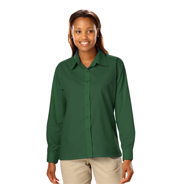 Ladies' L/S Value Poplin Shirt - Ladies' L/S Value Poplin Shirt - Image 3 of 13