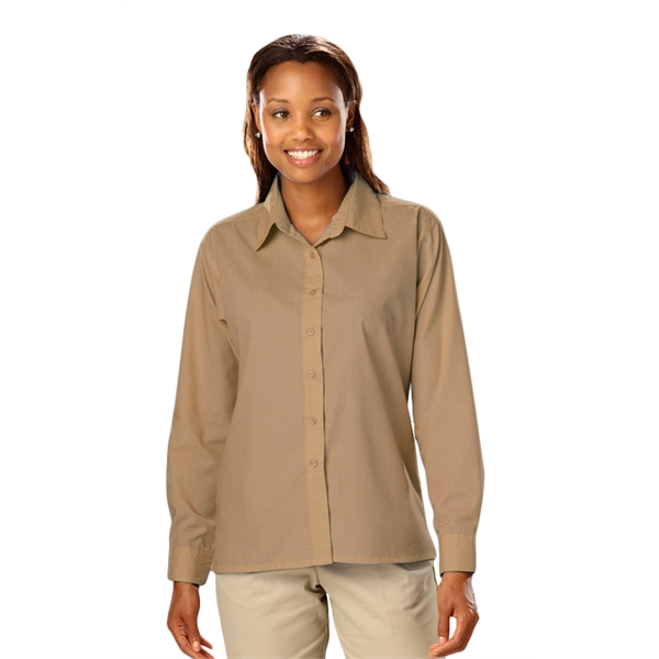 Ladies' L/S Value Poplin Shirt - Ladies' L/S Value Poplin Shirt - Image 9 of 13