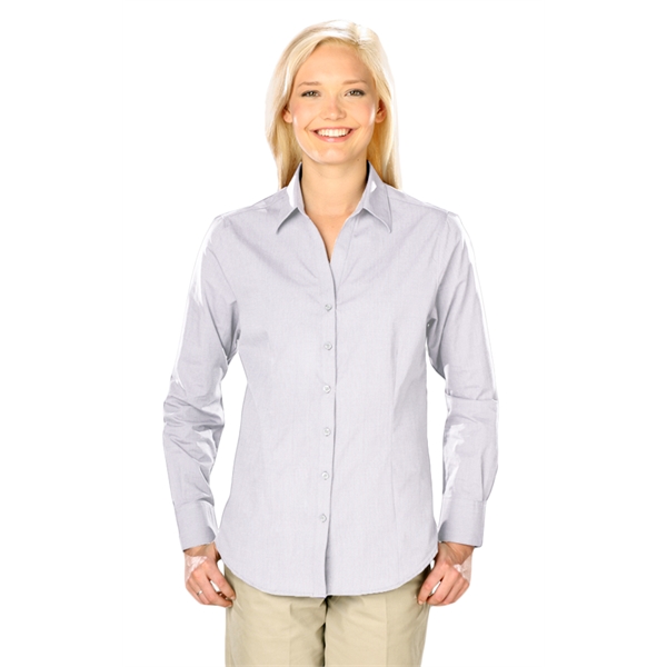 Ladies' L/S Feminine Fit Crossweave - Ladies' L/S Feminine Fit Crossweave - Image 7 of 7