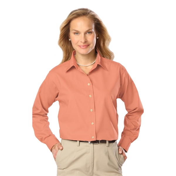Ladies L/S Poplin Blend Shirt - Ladies L/S Poplin Blend Shirt - Image 21 of 25