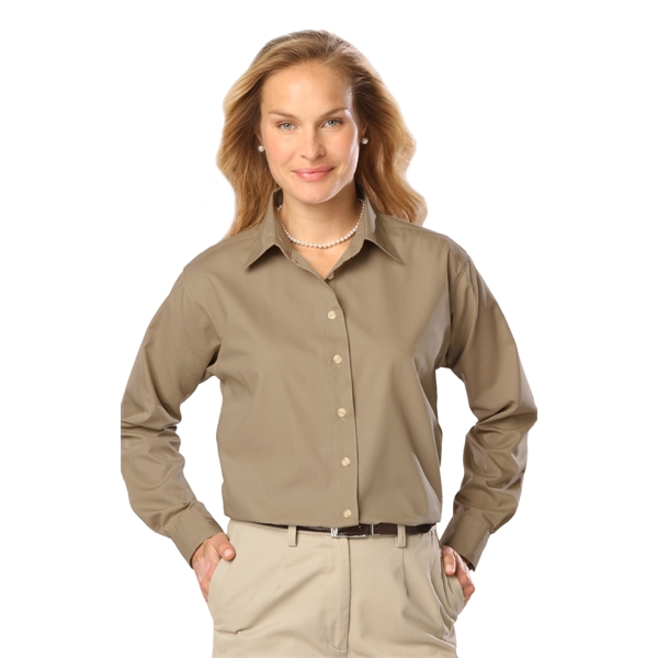 Ladies L/S Poplin Blend Shirt - Ladies L/S Poplin Blend Shirt - Image 22 of 25