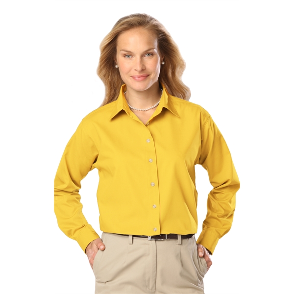 Ladies L/S Poplin Blend Shirt - Ladies L/S Poplin Blend Shirt - Image 25 of 25