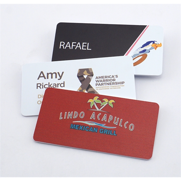 PVC Magnetic Name Badges (3" x 1.5" x 60 mil.) - PVC Magnetic Name Badges (3" x 1.5" x 60 mil.) - Image 2 of 3