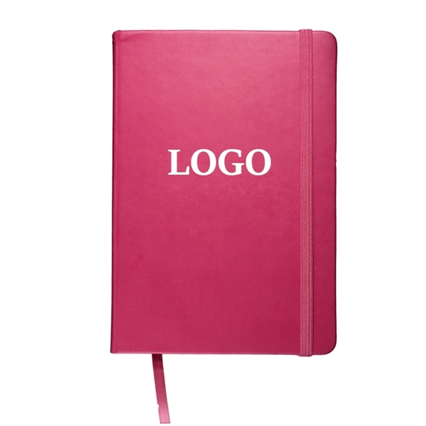 PU Leather Notebook with Elastic Band - PU Leather Notebook with Elastic Band - Image 7 of 11