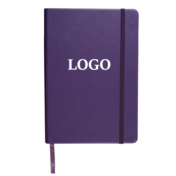 PU Leather Notebook with Elastic Band - PU Leather Notebook with Elastic Band - Image 6 of 11