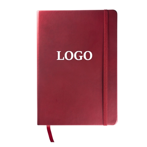 PU Leather Notebook with Elastic Band - PU Leather Notebook with Elastic Band - Image 5 of 11