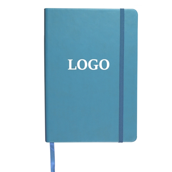 PU Leather Notebook with Elastic Band - PU Leather Notebook with Elastic Band - Image 4 of 11