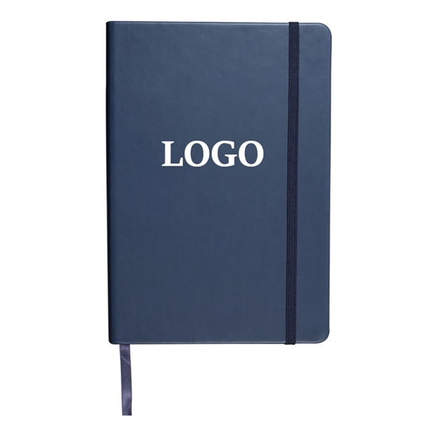PU Leather Notebook with Elastic Band - PU Leather Notebook with Elastic Band - Image 1 of 11