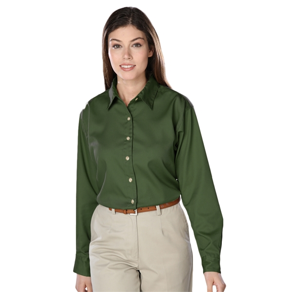 Ladies' L/S Scotchgard™ Treated Twill Shirt - Ladies' L/S Scotchgard™ Treated Twill Shirt - Image 3 of 15