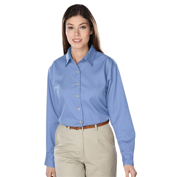 Ladies' L/S Scotchgard™ Treated Twill Shirt - Ladies' L/S Scotchgard™ Treated Twill Shirt - Image 5 of 15