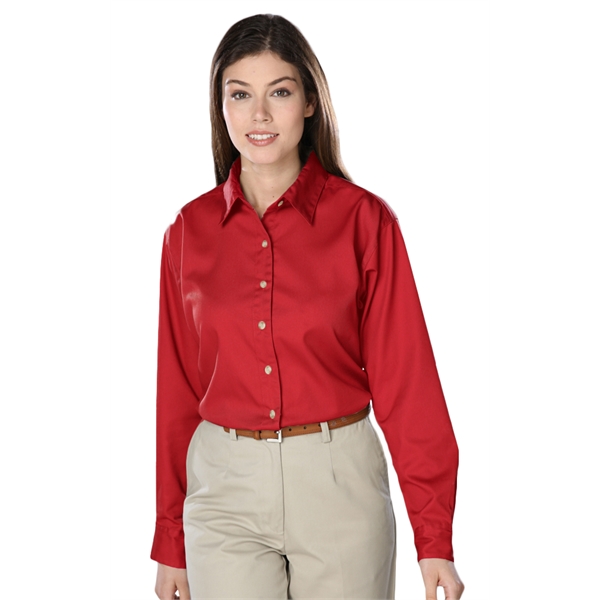 Ladies' L/S Scotchgard™ Treated Twill Shirt - Ladies' L/S Scotchgard™ Treated Twill Shirt - Image 10 of 15