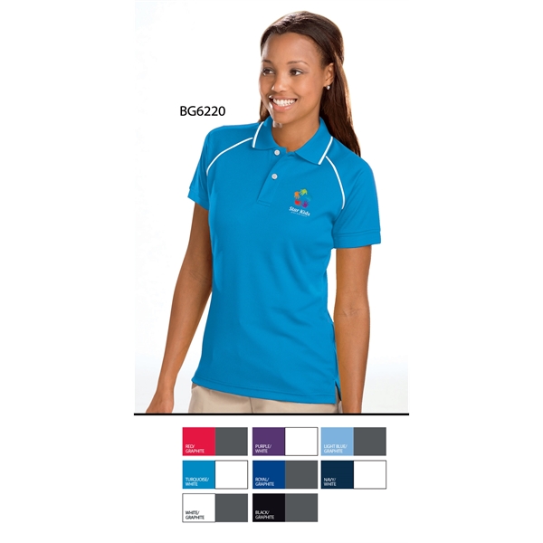 Ladies' Wicking Contrast Piping Polo