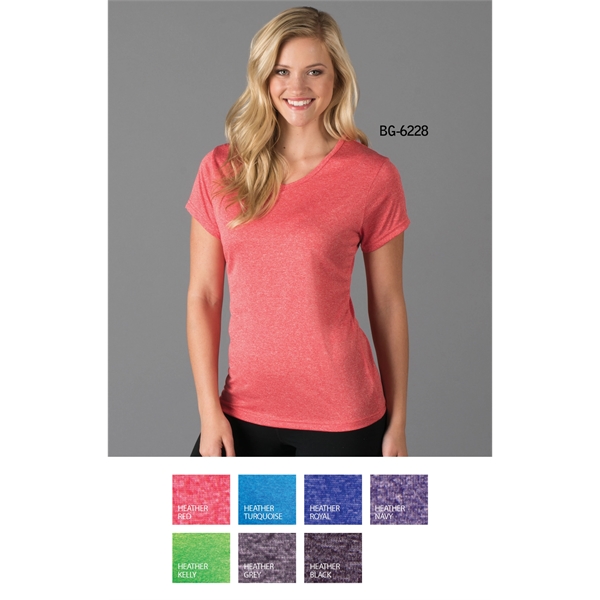 Ladies' Heather V-Neck T-Shirt - Ladies' Heather V-Neck T-Shirt - Image 0 of 5