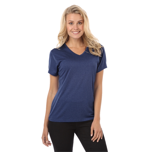 Ladies' Heather V-Neck T-Shirt - Ladies' Heather V-Neck T-Shirt - Image 3 of 5