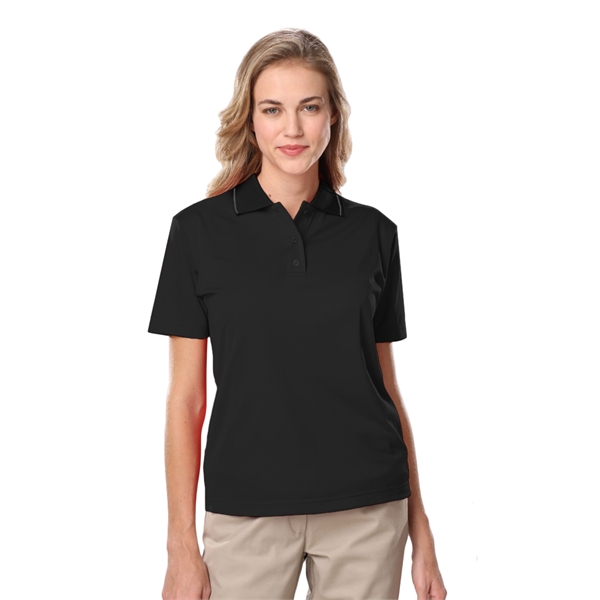Ladies' s Striped Trim Value Polo