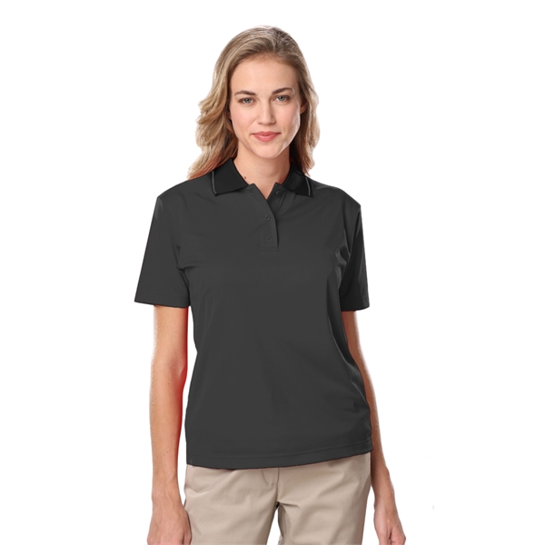 Ladies' s Striped Trim Value Polo