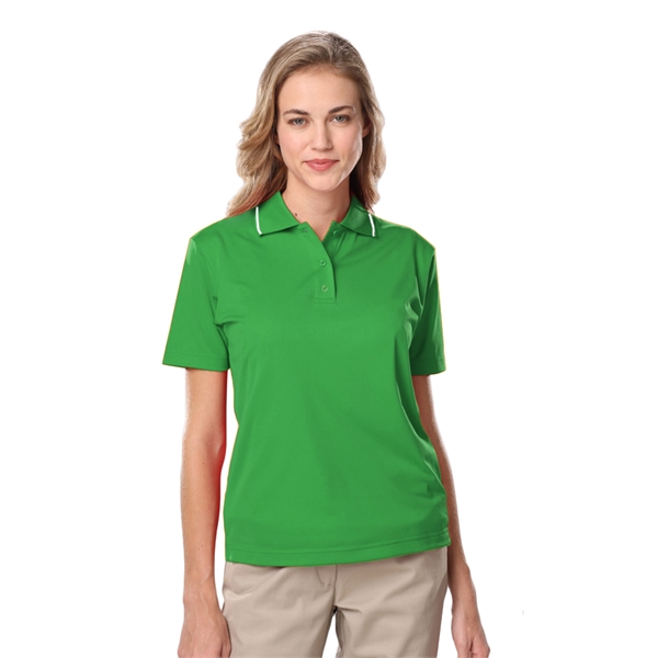Ladies' s Striped Trim Value Polo