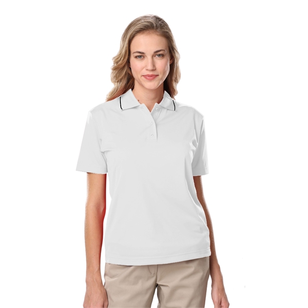 Ladies' s Striped Trim Value Polo