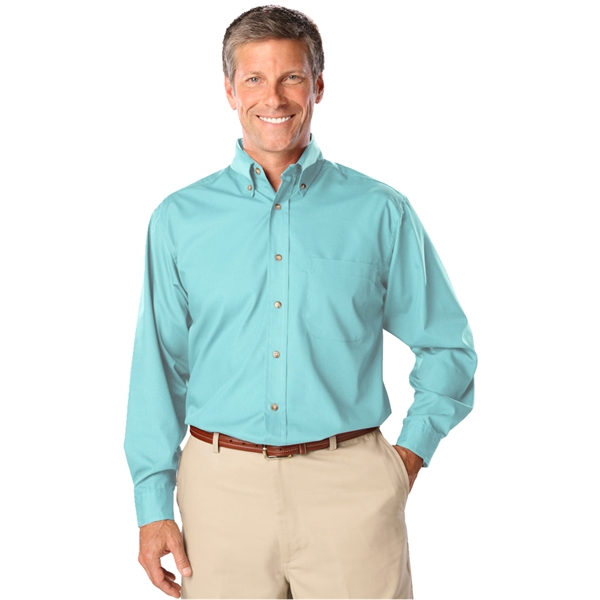 Men's L/S Superblend™ Shirt with Bone Buttons - Men's L/S Superblend™ Shirt with Bone Buttons - Image 1 of 27
