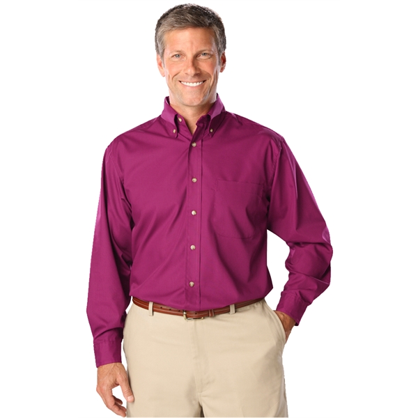 Men's L/S Superblend™ Shirt with Bone Buttons - Men's L/S Superblend™ Shirt with Bone Buttons - Image 2 of 27