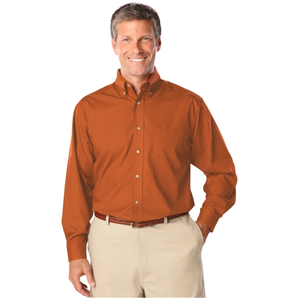 Men's L/S Superblend™ Shirt with Bone Buttons - Men's L/S Superblend™ Shirt with Bone Buttons - Image 4 of 27