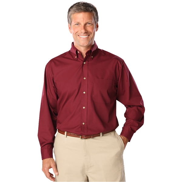 Men's L/S Superblend™ Shirt with Bone Buttons - Men's L/S Superblend™ Shirt with Bone Buttons - Image 5 of 27