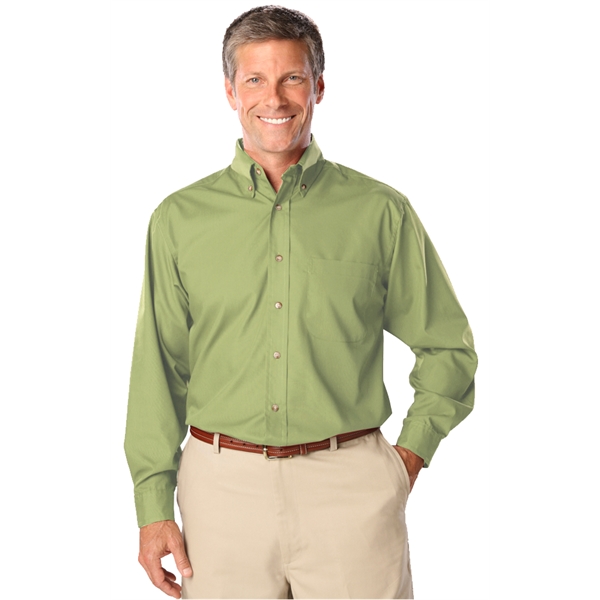 Men's L/S Superblend™ Shirt with Bone Buttons - Men's L/S Superblend™ Shirt with Bone Buttons - Image 6 of 27
