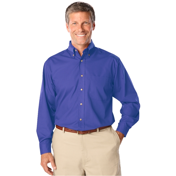 Men's L/S Superblend™ Shirt with Bone Buttons - Men's L/S Superblend™ Shirt with Bone Buttons - Image 8 of 27