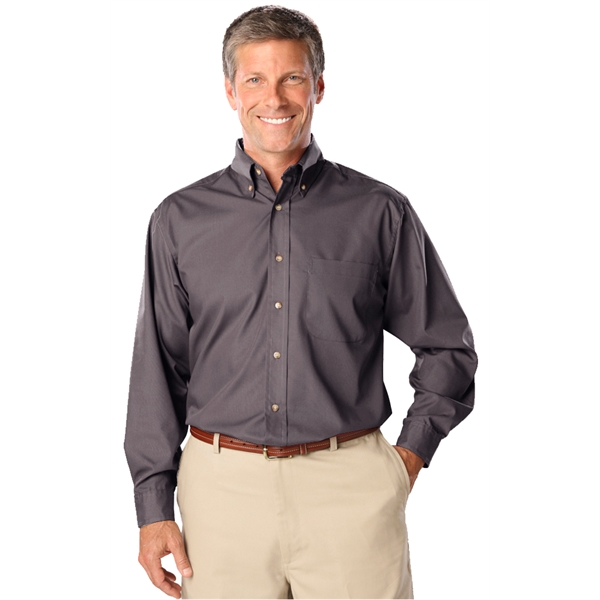 Men's L/S Superblend™ Shirt with Bone Buttons - Men's L/S Superblend™ Shirt with Bone Buttons - Image 9 of 27